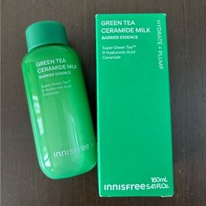 Innisfree Green Tea Ceramide Milk Barrier Essence 5.41 fl oz Exp 6/28 Skin New